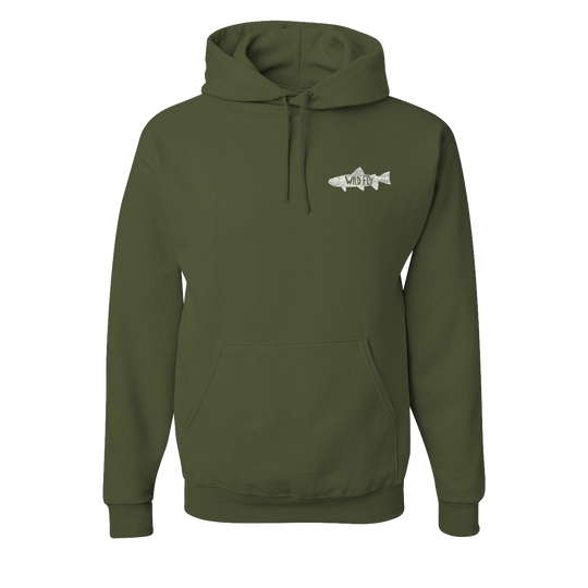 Topo Trout Hoodie - Military Green