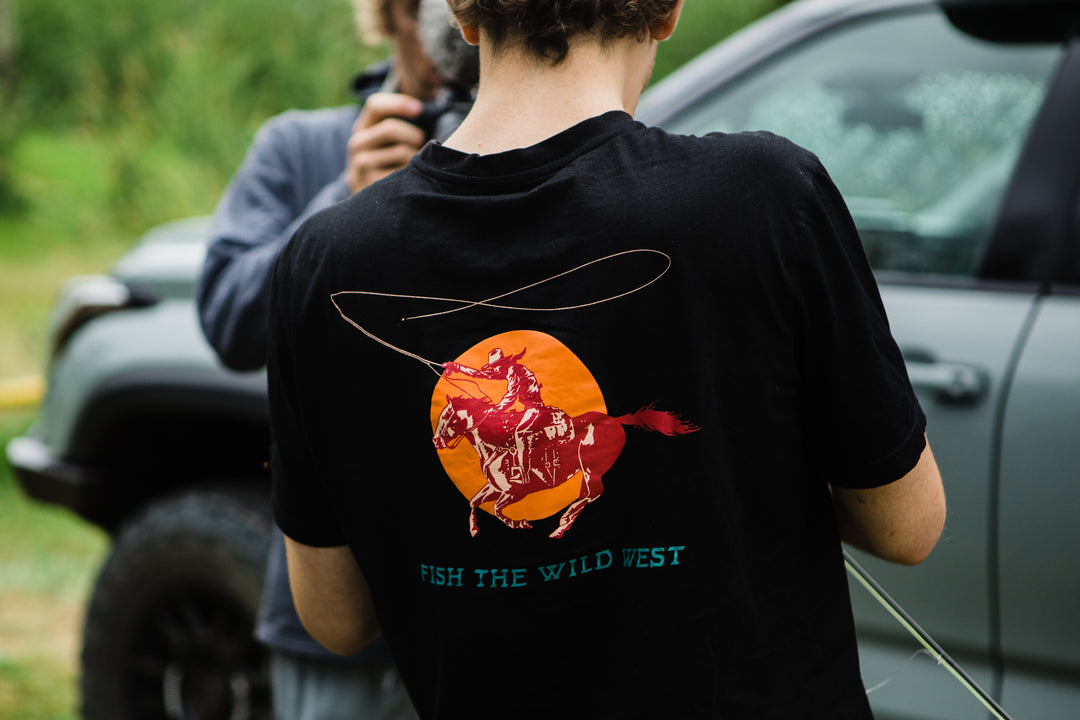Wild Fly X Tight Loops |  Fish The Wild West Pocket Tee