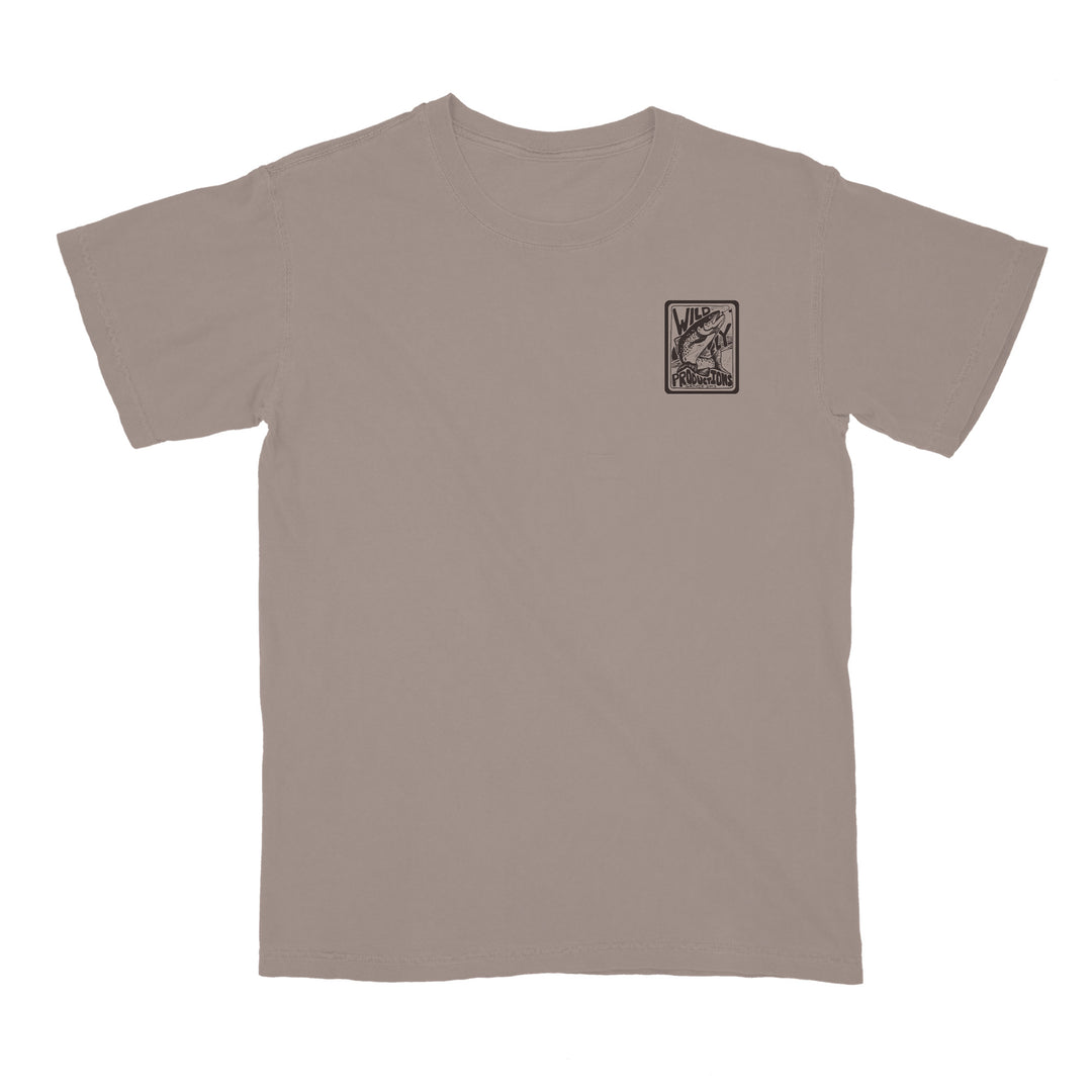 Trout Badge Tee - Cinder