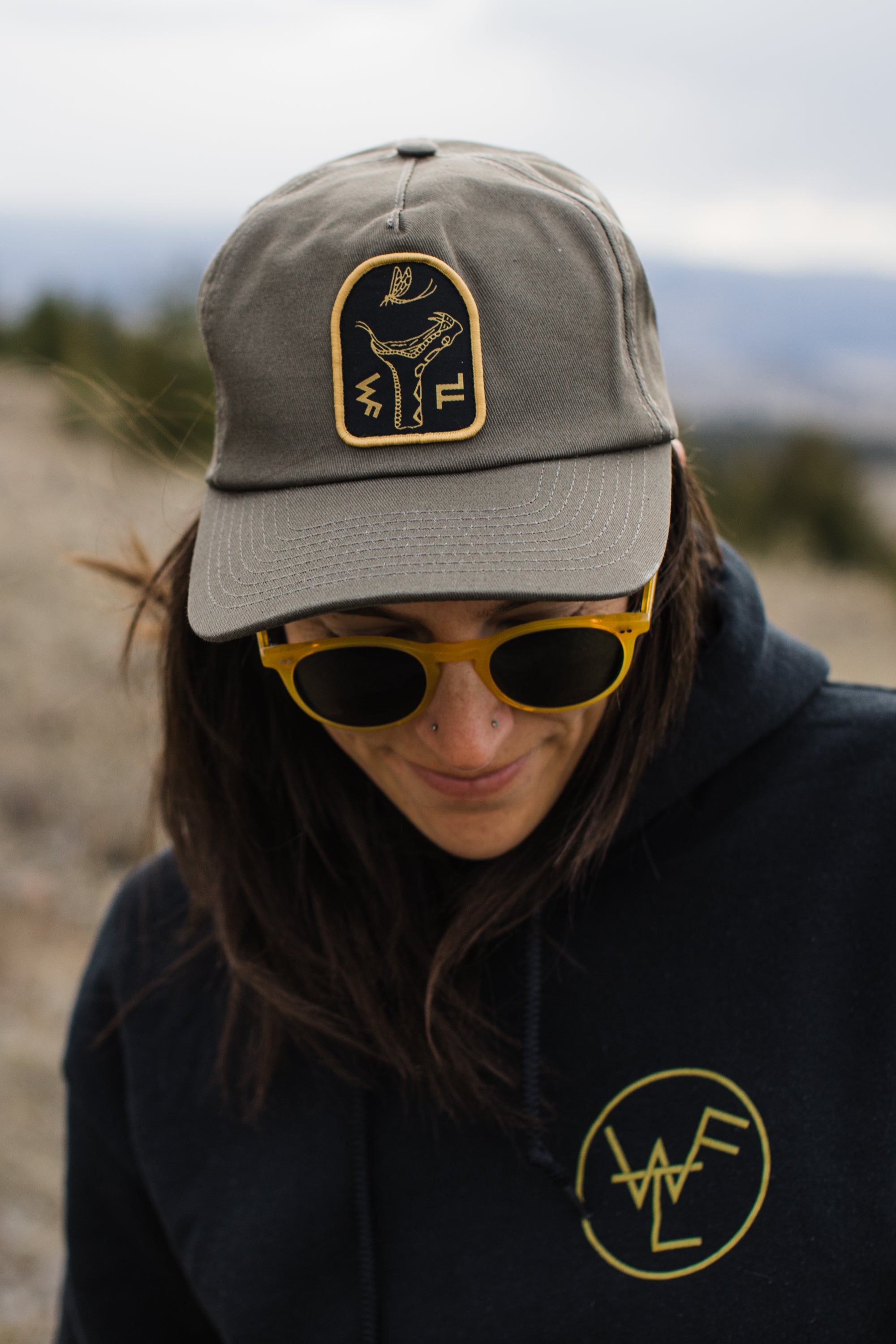 Topo Trout Sun Hoodie - Slate Blue – Wild Fly Productions