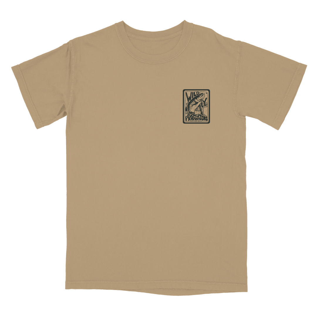 Trout Badge Tee - Bay Leaf