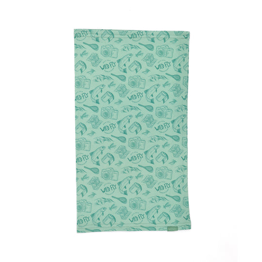 Wild Fly Collection Neck Gaiter - Seafoam Green