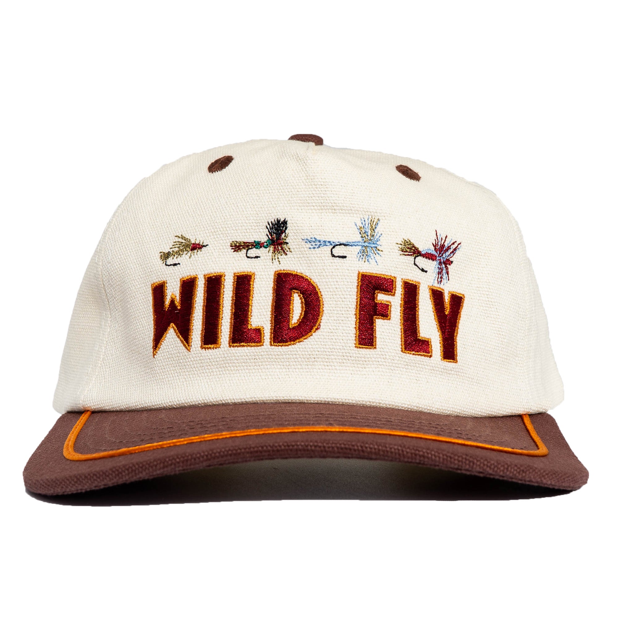 Classics Snapback - Cream/Brown – Wild Fly Productions