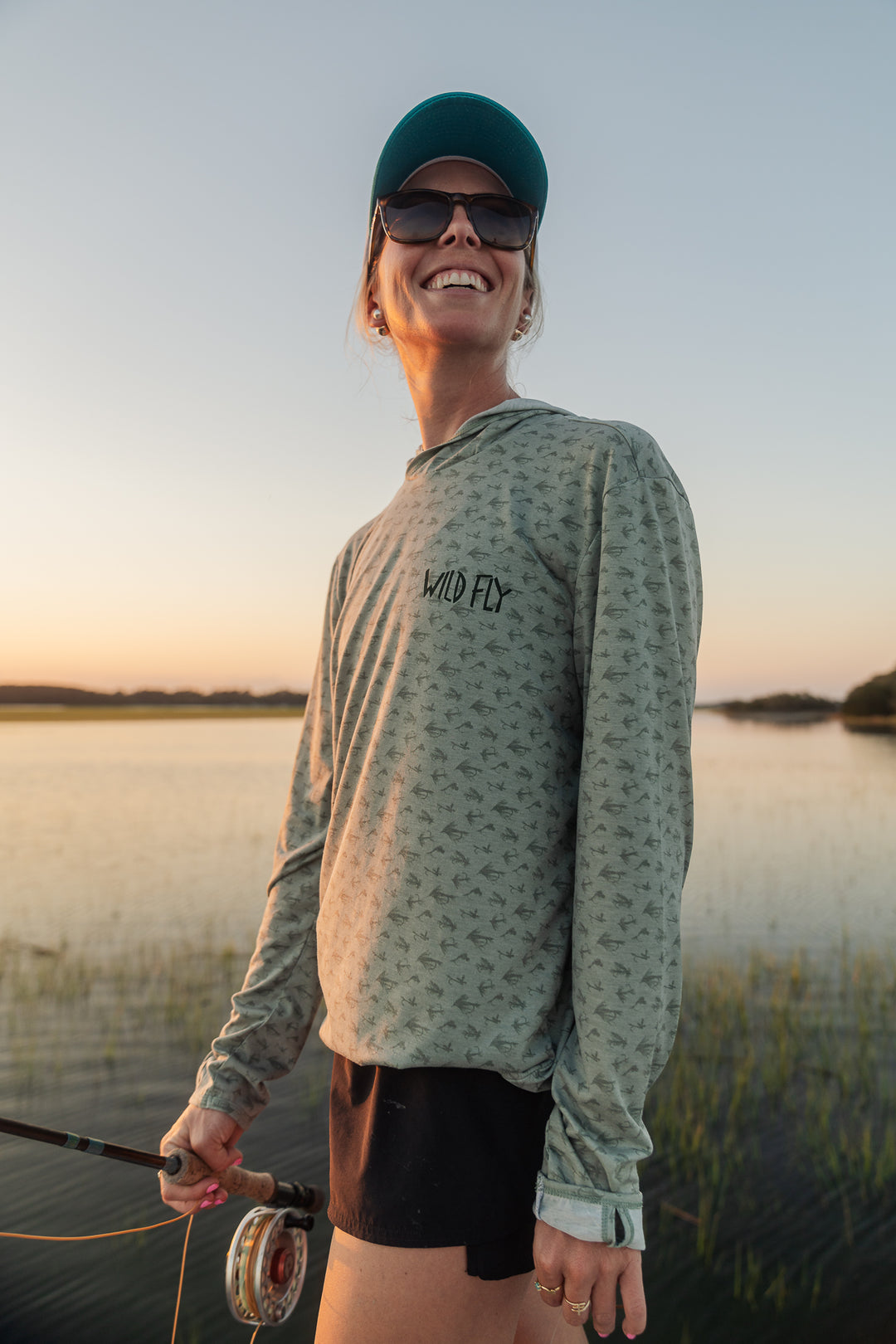 Fly Essentials Sun Hoodie - Seafoam Green