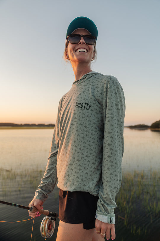 Fly Essentials Sun Hoodie - Seafoam Green