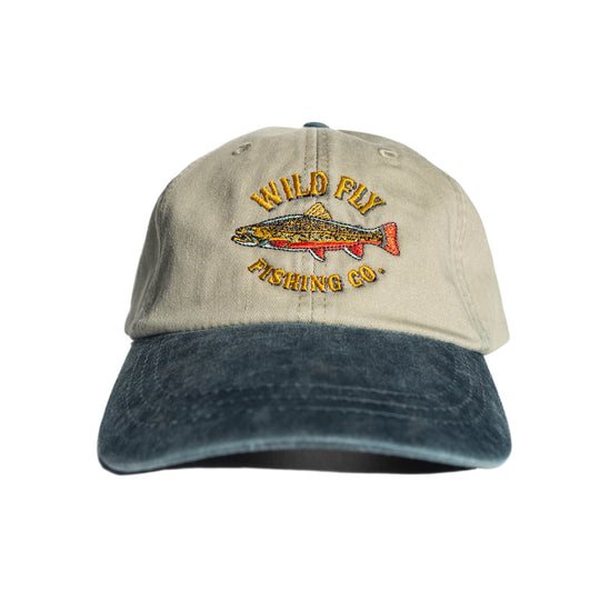 Fishing Co Dad Hat - Stone/Denim