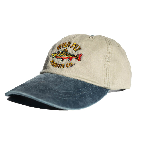 Fishing Co Dad Hat - Stone/Denim