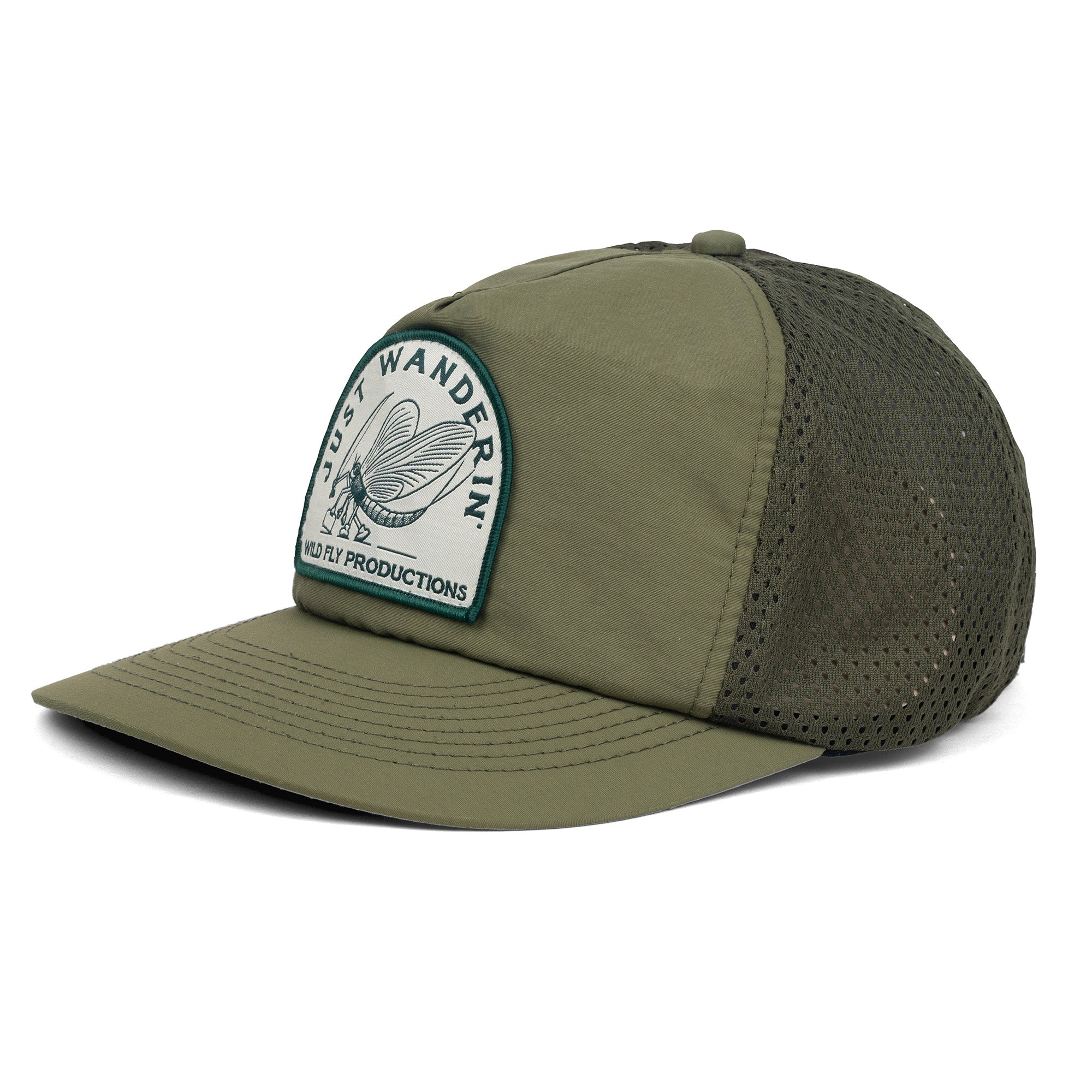 Just Wanderin' Performance Hat - Olive – Wild Fly Productions