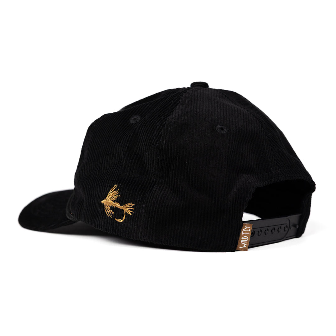 Legacy Corduroy Snapback - Black