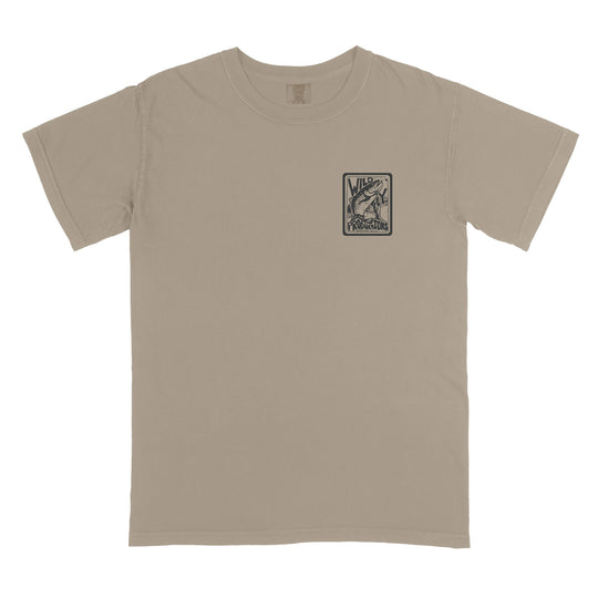 Trout Badge Tee - Khaki