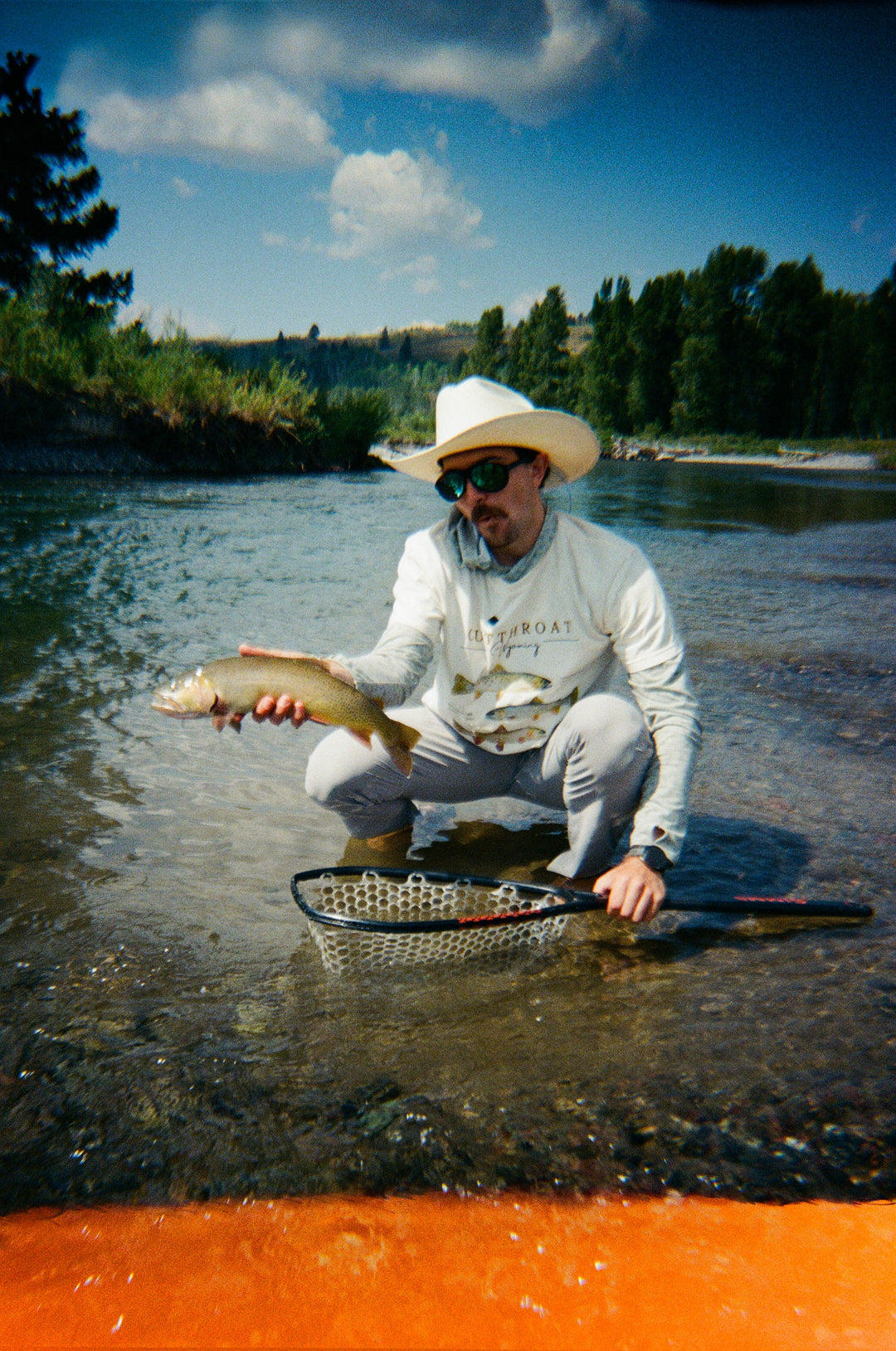 Wyoming Cutthroat Tee - Bone