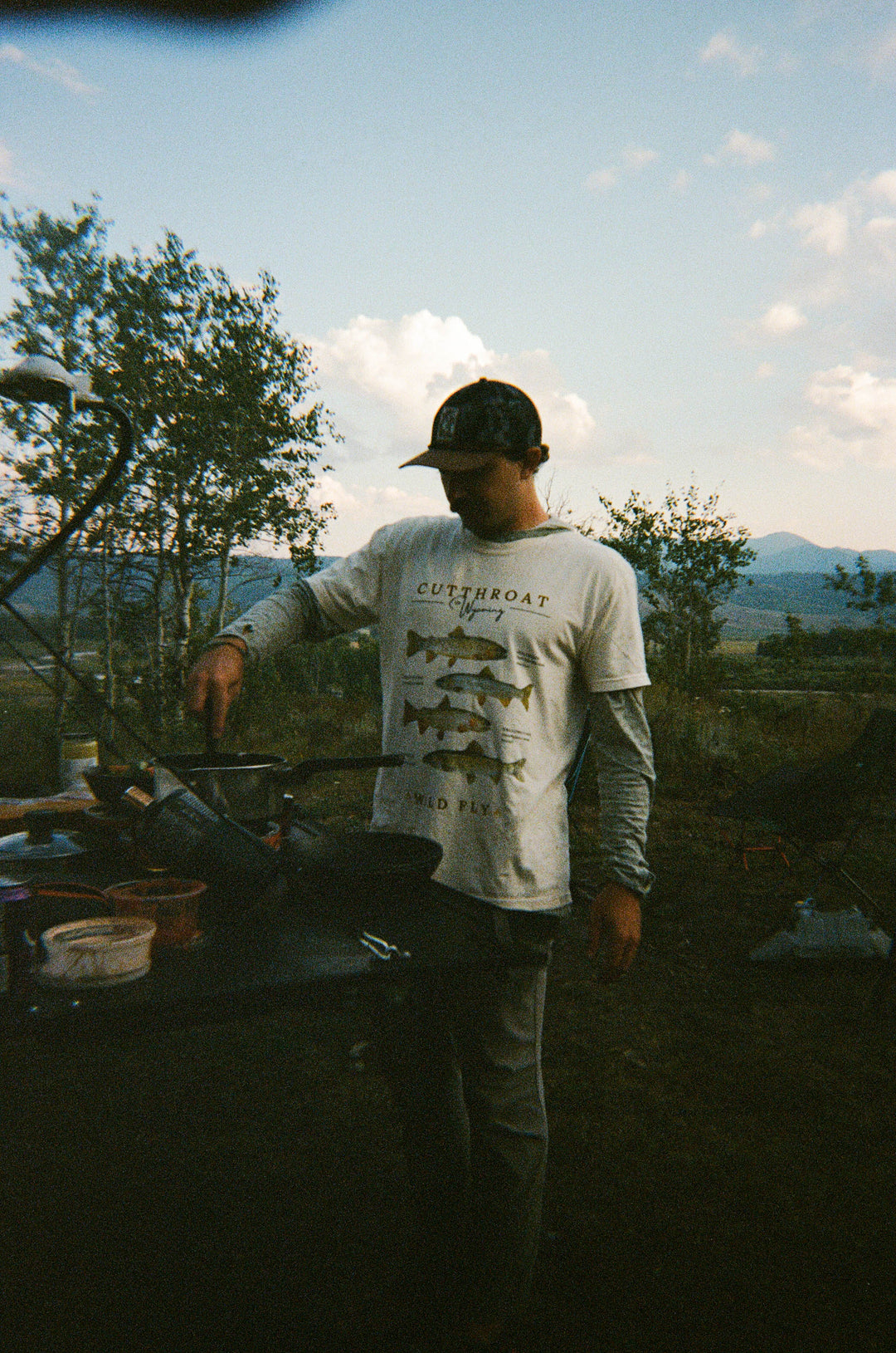 Wyoming Cutthroat Tee - Bone