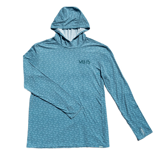 Saltwater Fly Essentials Sun Hoodie - Tidal Blue