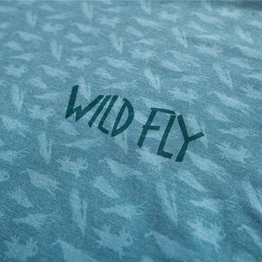 Saltwater Fly Essentials Sun Hoodie - Tidal Blue