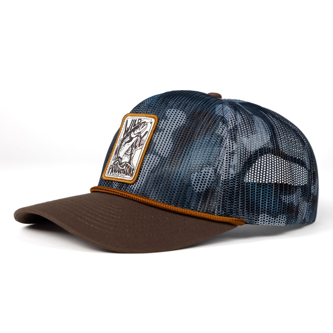 Trout Badge All Mesh Hat -  Camo