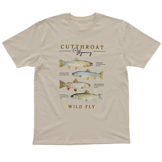 Wyoming Cutthroat Tee - Bone