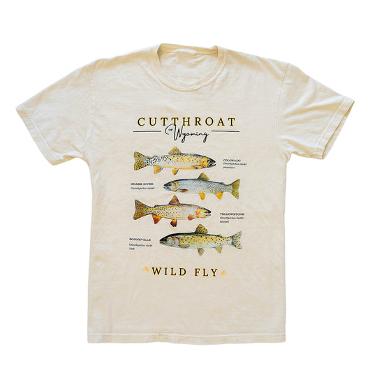 Wyoming Cutthroat Tee - Ivory