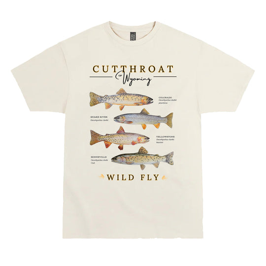 Wyoming Cutthroat Tee - Bone