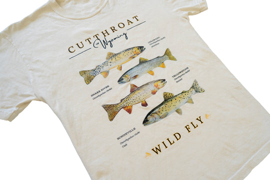 Wyoming Cutthroat Tee - Bone
