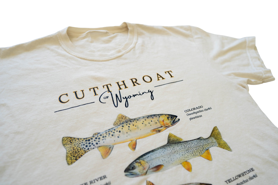 Wyoming Cutthroat Tee - Bone