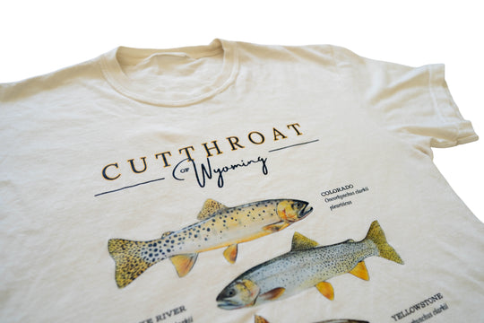 Wyoming Cutthroat Tee - Bone